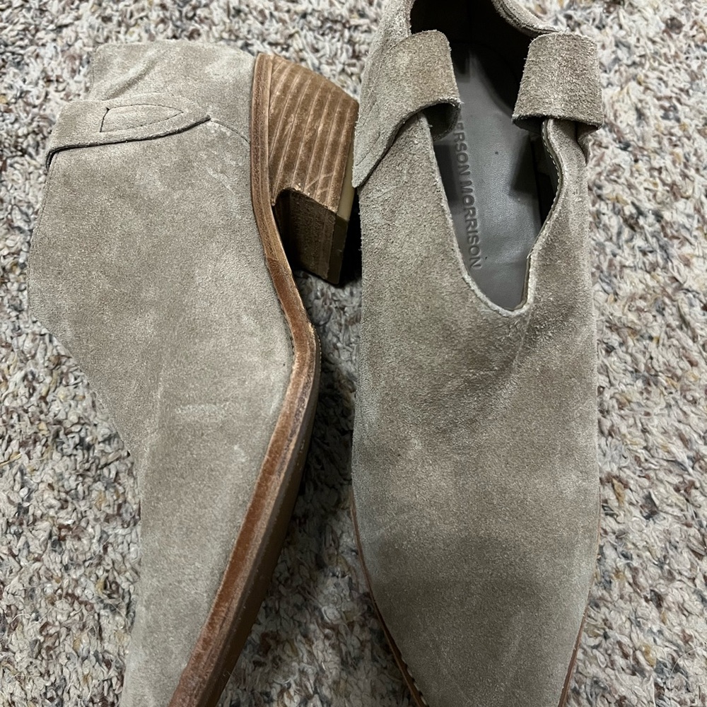 Sigerson Morrison Gray Suede Ankle Boots